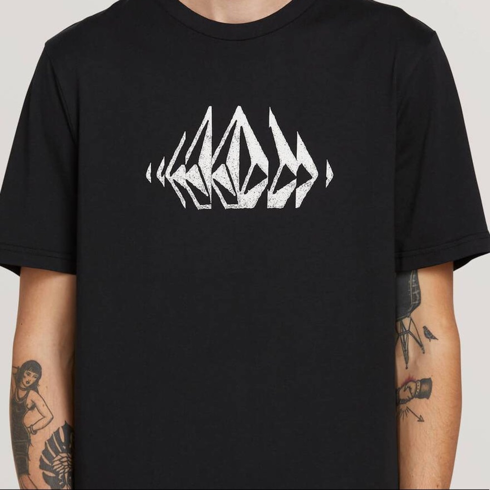 Volcom Mens Stone Sounds SS Black L